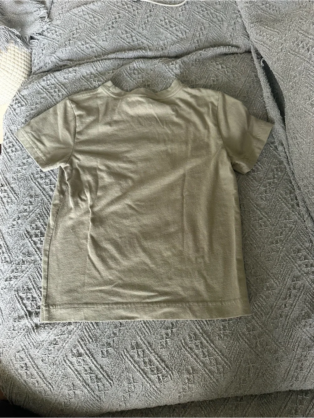 Nike Kids Olive Tee with Orange/White Swoosh